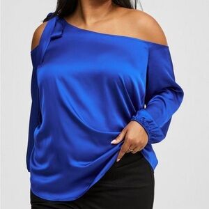 💙✨BRAND NEW✨💙
Torrid tie shoulder royal blue top
New with tags— never worn.